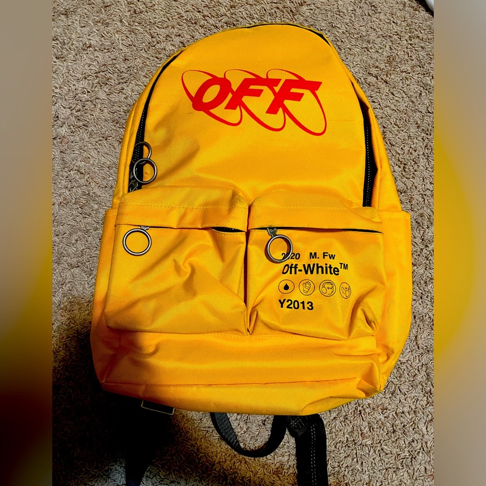 Offwhite yellow backpack [good condition]